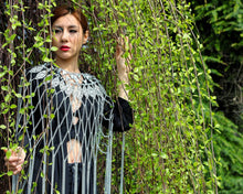 Load image into Gallery viewer, Filigree Crystals and Chains Cape, Gold or Silver