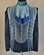 Load image into Gallery viewer, REVERSIBLE Front And Back Chain Fringe Vest Body Chain