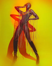 Load image into Gallery viewer, Filigree Crystals and Chains Cape, Gold or Silver