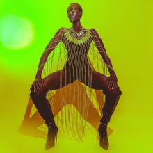 Load image into Gallery viewer, Filigree Crystals and Chains Cape, Gold or Silver