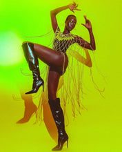 Load image into Gallery viewer, Filigree Crystals and Chains Cape, Gold or Silver