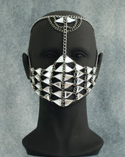 Load image into Gallery viewer, Geometric Crystal Mask Embellishment Head Chain
