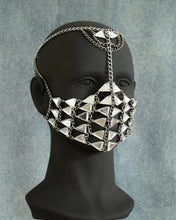 Load image into Gallery viewer, Geometric Crystal Mask Embellishment Head Chain
