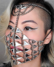 Load image into Gallery viewer, Geometric Crystal Mask Embellishment Head Chain
