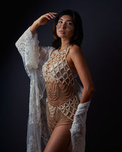 Load image into Gallery viewer, [ONE OF A KIND] Pearl Gold Chain Crop Top &amp; Skirt
