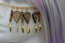 Load image into Gallery viewer, Vintage Beads Gold Face Chain, One of a Kind
