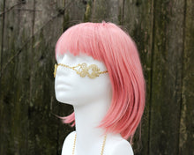 Load image into Gallery viewer, Gold Filigree Face Chain, One of a Kind
