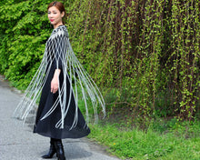 Load image into Gallery viewer, Filigree Crystals and Chains Cape, Gold or Silver
