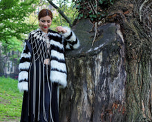 Load image into Gallery viewer, Filigree Crystals and Chains Cape, Gold or Silver
