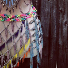 Load image into Gallery viewer, ONE OF A KIND Carnival Chain Crop Top and Skirt
